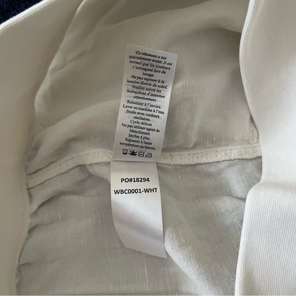 Faherty White Linen Joggers - Picture 14 of 14